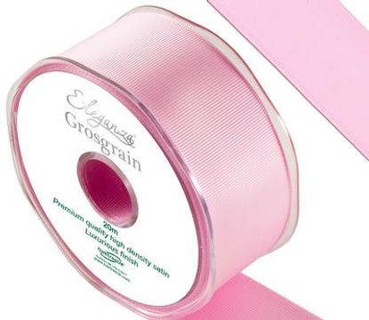 Eleganza Premium Grosgrain Ribbon 38mm x 20m Lt. Pink No. 21 - Ribbons